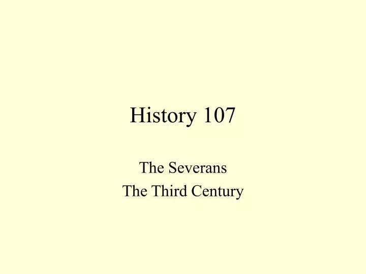 history 107