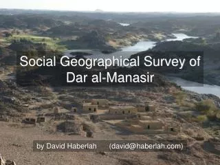Social Geographical Survey of Dar al-Manasir