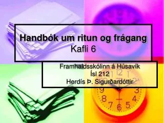handb k um ritun og fr gang kafli 6