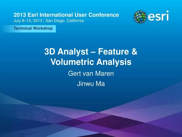 3d analyst feature volumetric analysis