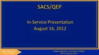 SACS/QEP