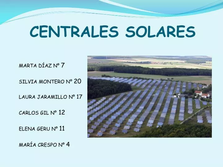 centrales solares
