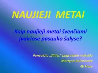 naujieji metai