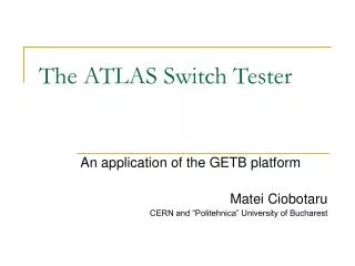 the atlas switch tester