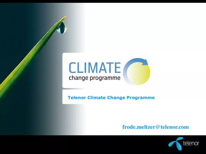 telenor climate change programme