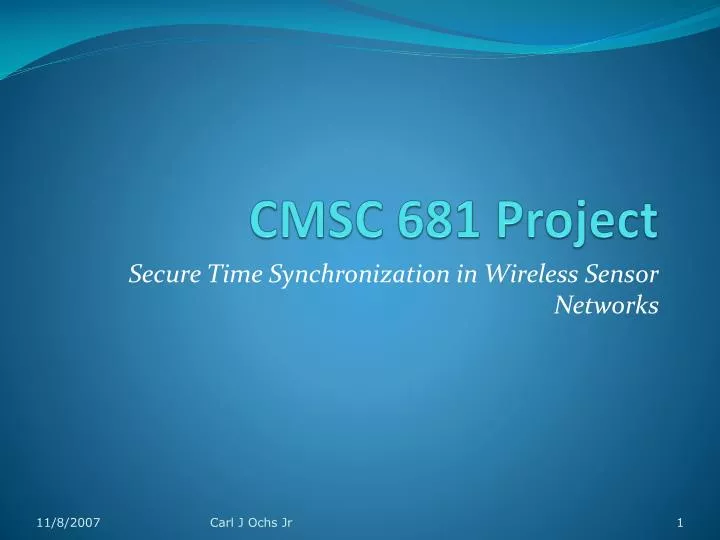 cmsc 681 project