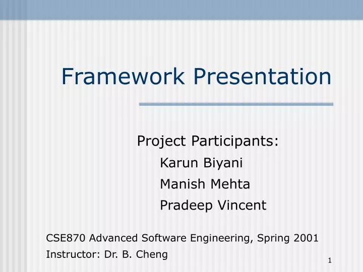 framework presentation