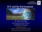 ICT and the Environment - slide 1
