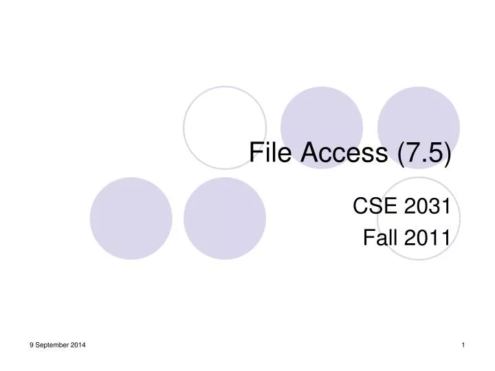 file access 7 5