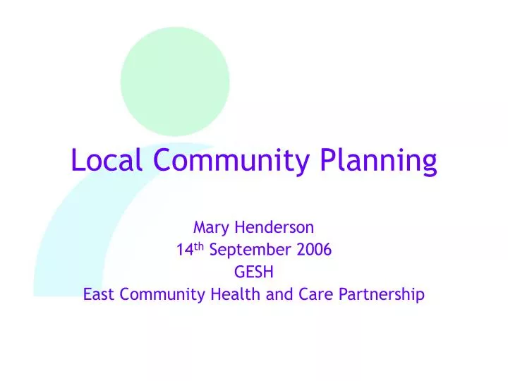local community planning