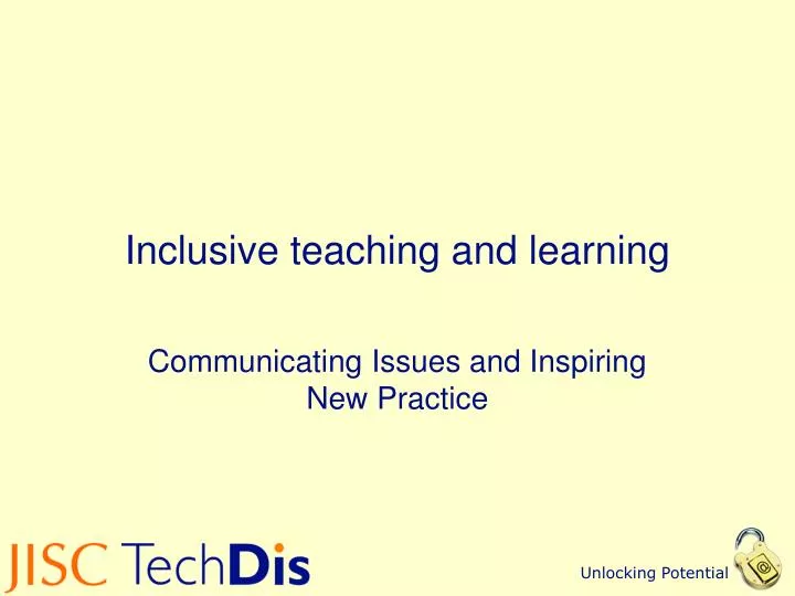 inclusive teaching and learning
