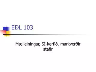e l 103