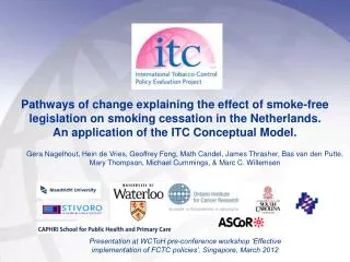 Smoke-free legislation and cessation