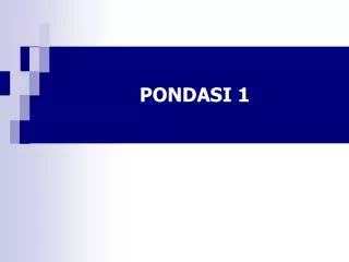 pondasi 1