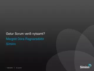 getur scrum veri nytsamt