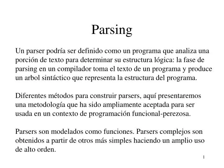 parsing