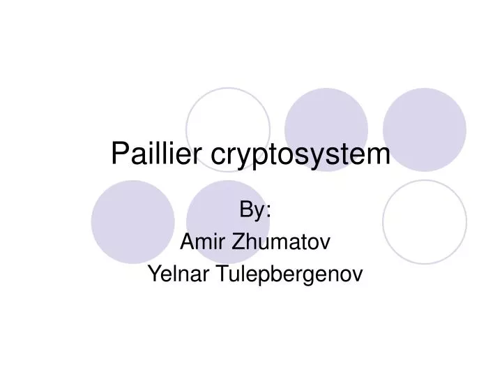 paillier cryptosystem
