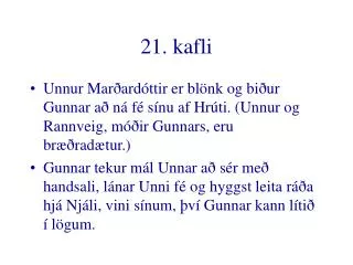 21 kafli