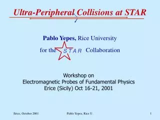 Ultra-Peripheral Collisions at STAR