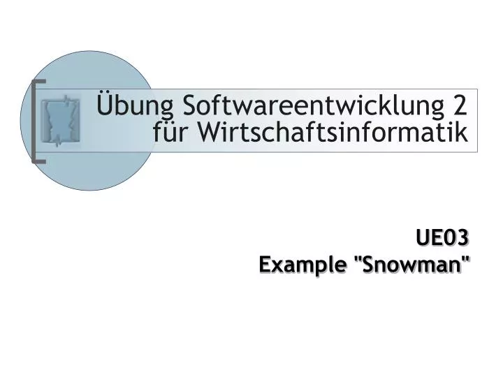 bung softwareentwicklung 2 f r wirtschaftsinformatik