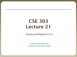 CSE 303 Lecture 21