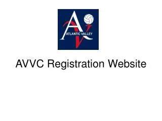 AVVC Registration Website