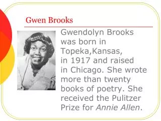 Gwen Brooks
