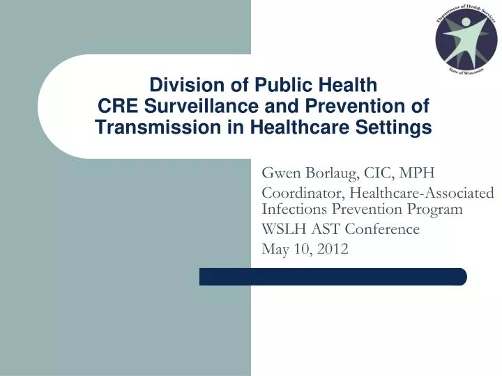 division of public health cre surveillance and prevention of transmission in healthcare settings
