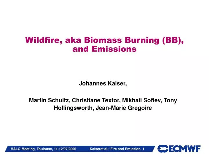 wildfire aka biomass burning bb and emissions