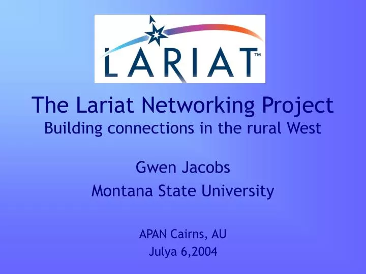 the lariat networking project building connections in the rural west