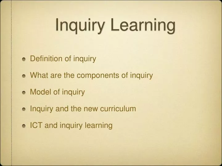inquiry learning