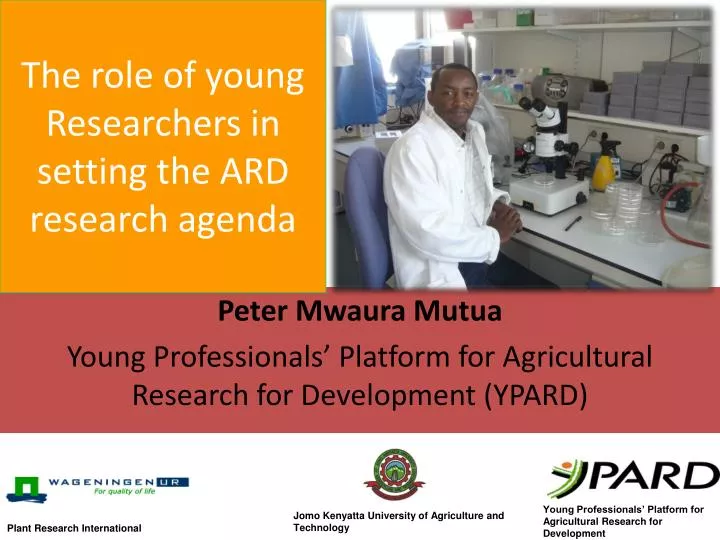 the role of young researchers in setting the ard research agenda