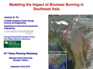 Modeling the Impact of Biomass Burning in Southeast Asia