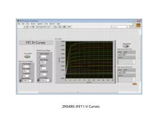 2N5485 JFET I-V Curves