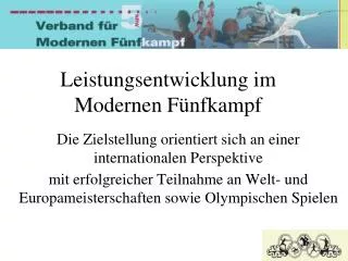 leistungsentwicklung im modernen f nfkampf