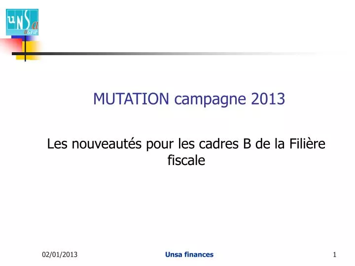mutation campagne 2013