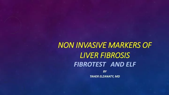 non invasive markers of liver fibrosis