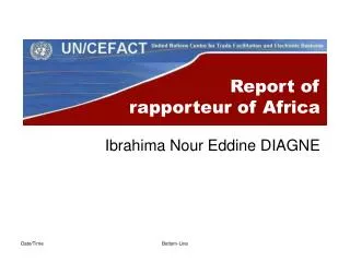 Report of rapporteur of Africa