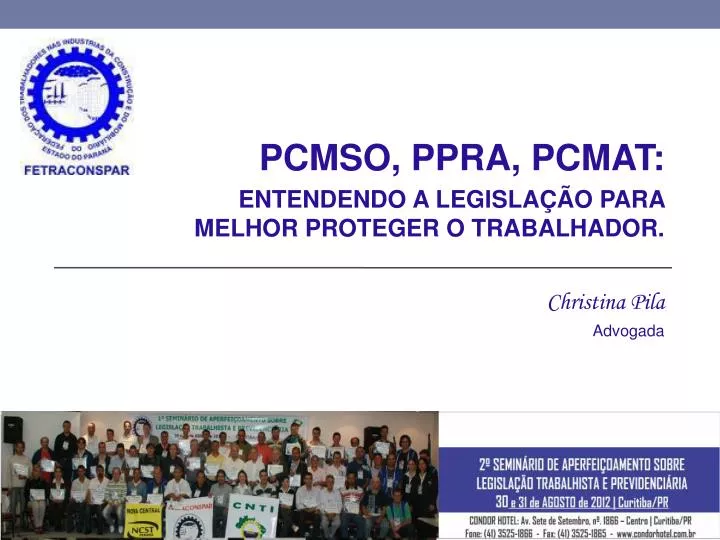 pcmso ppra pcmat entendendo a legisla o para melhor proteger o trabalhador christina pila advogada