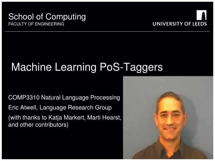 machine learning pos taggers