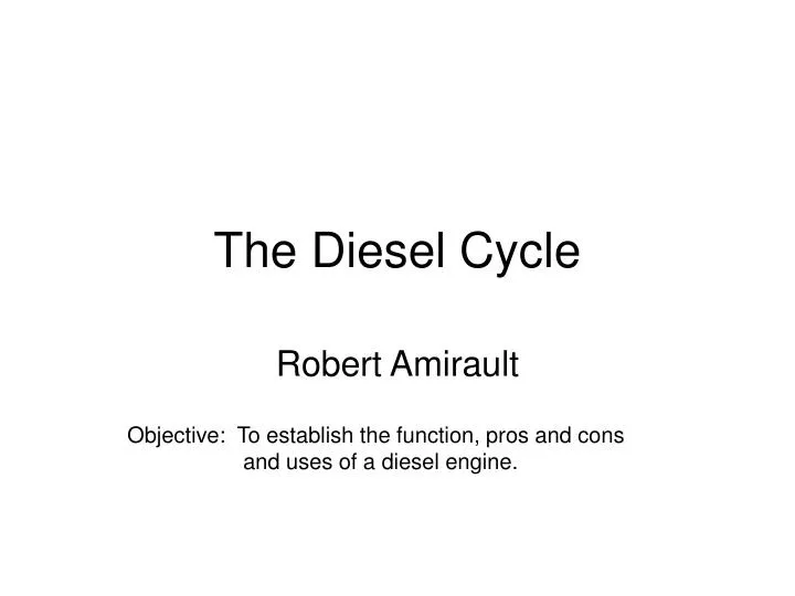 the diesel cycle