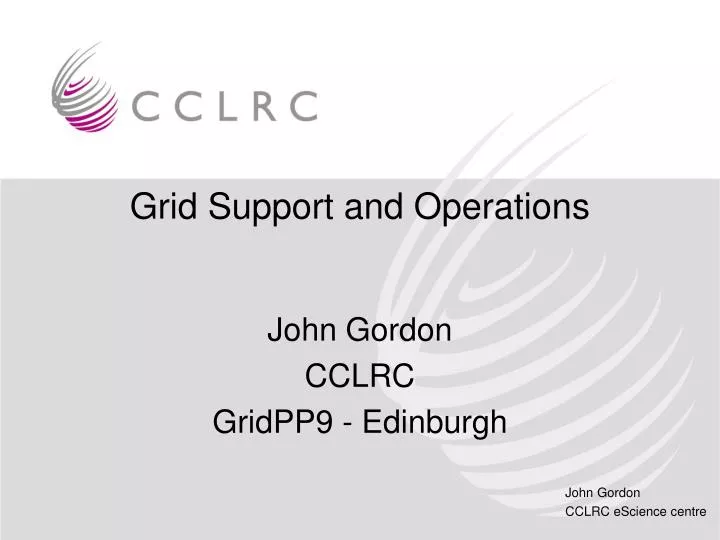 grid support and operations