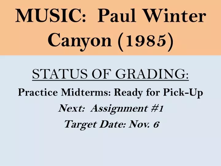 music paul winter canyon 1985