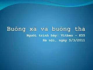 bu ng x v bu ng th