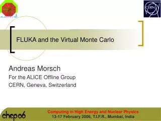 FLUKA and the Virtual Monte Carlo