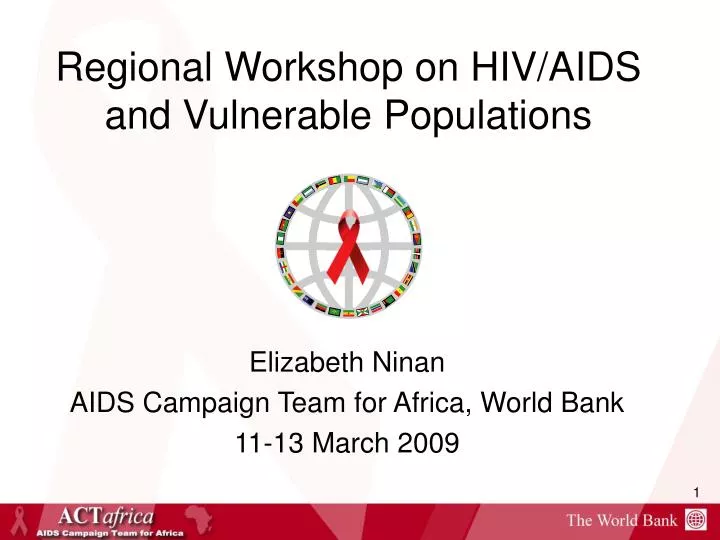 regional workshop on hiv aids and vulnerable populations