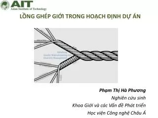 l ng gh p gi i trong ho ch nh d n