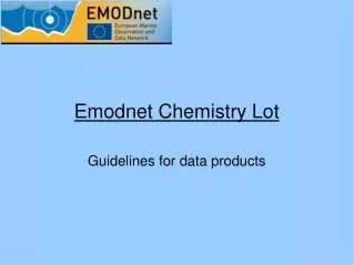 Emodnet Chemistry Lot