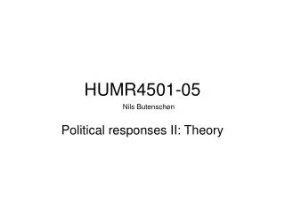 HUMR4501-05
