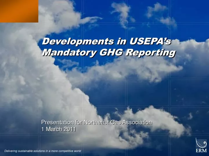 developments in usepa s mandatory ghg reporting